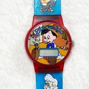 🔮 5/$25 90s Vintage Disney Pinocchio Digital‎ Watch